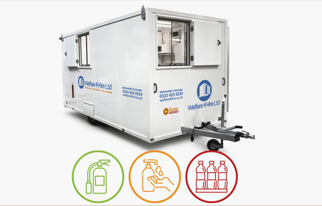 16 Person welfare unit hire